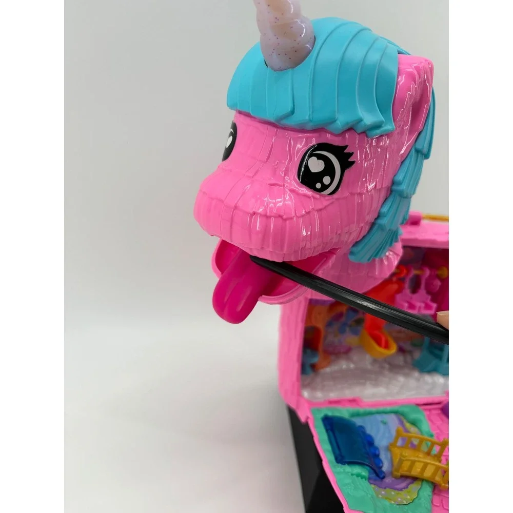 Polly Pocket‎ Unicorn Party Piñata Playset Kids OS Pink Blue HWP07 Mattel 2023